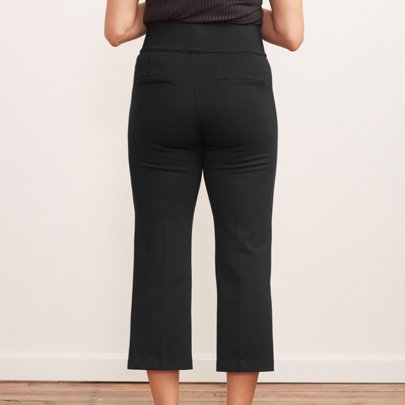 Brass Clothing Pants & Jumpsuits Cropped Pintuck Ponte Pant Brass